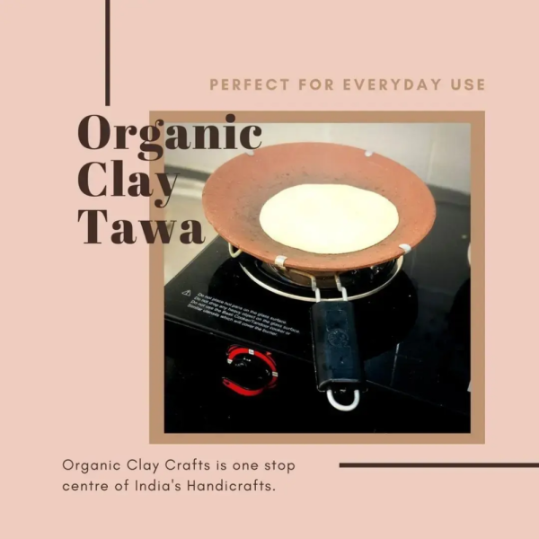 Traditional Terracotta Tawa - Handmade Clay Cookware