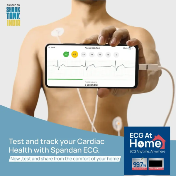 Spandan Legacy Portable 12-Lead ECG Device - ECG at Home