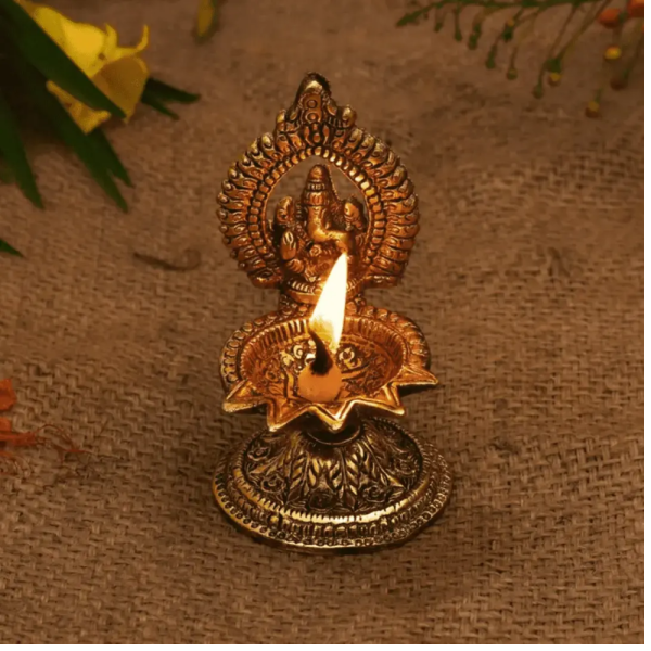 Ganesha Diya Oil Lamp