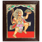 Ram Darbar & Hunuman Ji Gold Tanjore Art