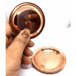 Small Copper / Tamba Pooja Plate - Set of 10