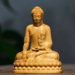 Wooden Sitting Gautama Buddha Statue - GI Tag (Uttar Pradesh)