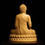 Wooden Sitting Gautama Buddha Statue - GI Tag (Uttar Pradesh)