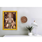 Hanuman Ji Golden Frame