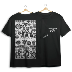 Fly High - Black Oversized Tshirt