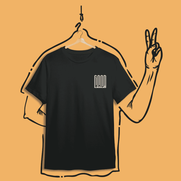 Good Bad - Black Oversized Tshirt