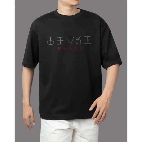 Peace - Black Oversized Tshirt