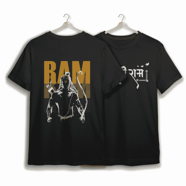 Shree Ram - Black Oversized Tshirt