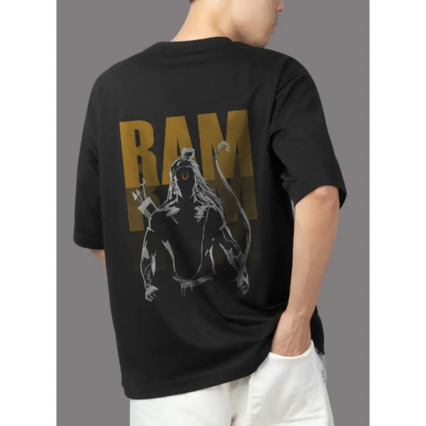 Shree Ram - Black Oversized Tshirt