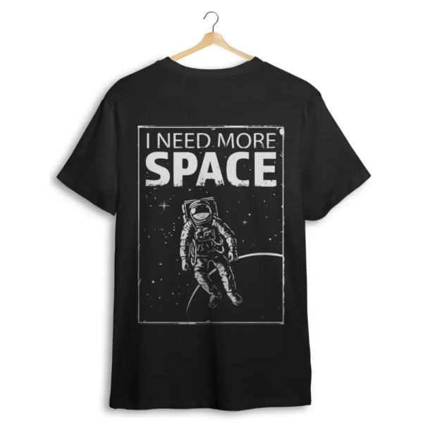 Space - Black Oversized Tshirt