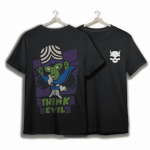 Think Evil - Black Oversized Tshirt