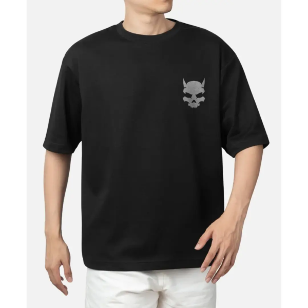 Think Evil - Black Oversized Tshirt