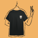 Think Evil - Black Oversized Tshirt
