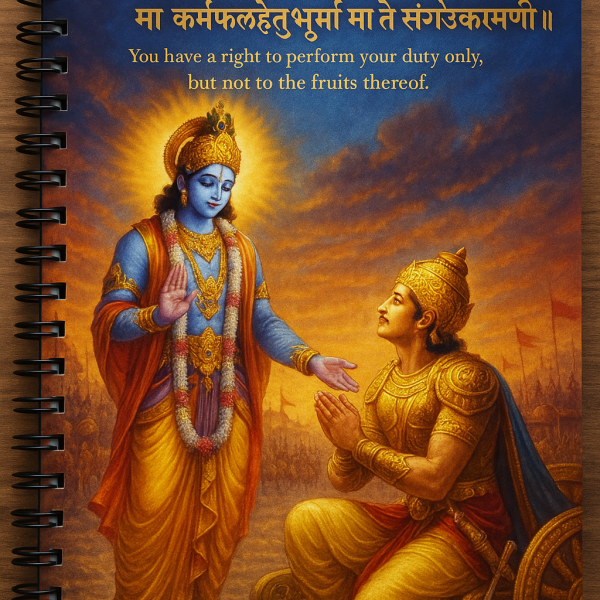 Bhagavad Gita Notebook – Verse 2.47 (Karma Yoga Edition) (demo)